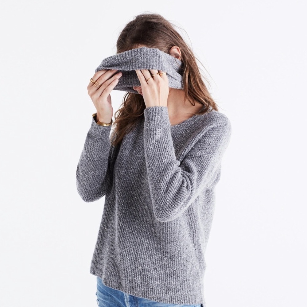 Madewell Donegal Convertible Sweater XS
